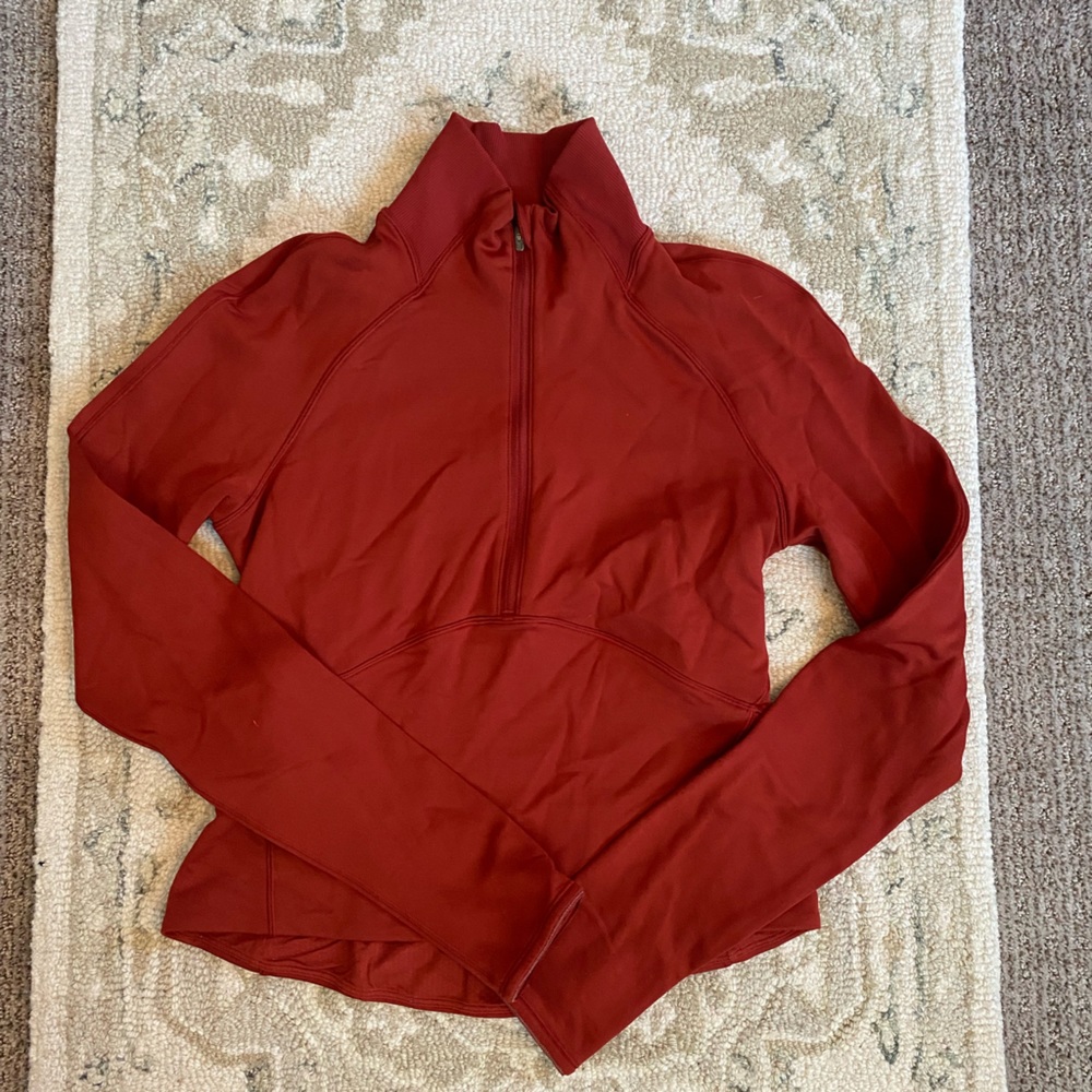LULULEMON Half Zip, Rust Color